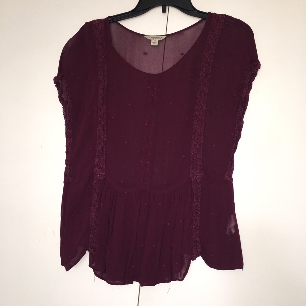 Purple Baby Doll Top